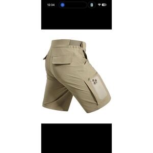FREE SOLDIER Mens Cargo Hiking Shorts Belt Lightweight 46W x 10L Mud NWT